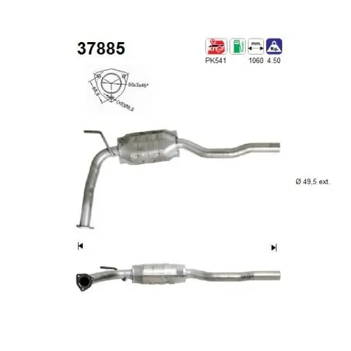 AS Katalysator 37885 Heißes Angebot