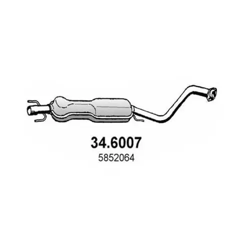 Super-Preis ASSO Mittelschalldämpfer 34.6007