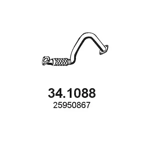 Kostenloser Rückversand ASSO Abgasrohr 34.1088