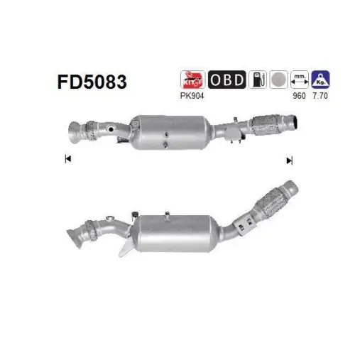 Echt AS Ruß-/Partikelfilter, Abgasanlage FD5083
