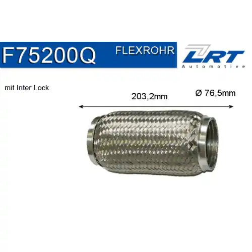 Markenprodukt LRT Flexrohr, Abgasanlage F75200Q