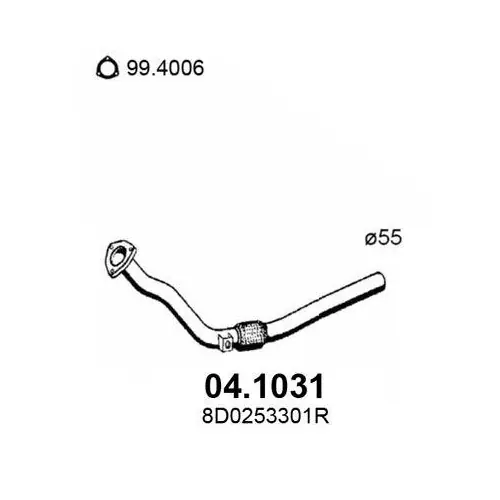 Günstig ASSO Abgasrohr 04.1031