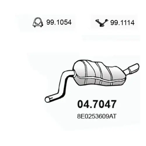 Top-Seller ASSO Endschalldämpfer