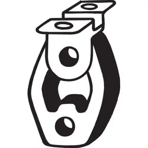 Billig BOSAL Halter, Abgasanlage 255-161