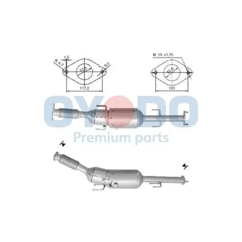 Neue Ware Oyodo Ruß-/Partikelfilter, Abgasanlage 20N0135-OYO
