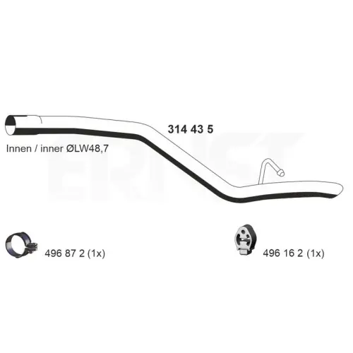 ERNST Abgasrohr 314435 Kracherpreis