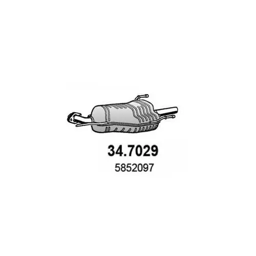 Zertifiziert ASSO Endschalldämpfer 34.7029