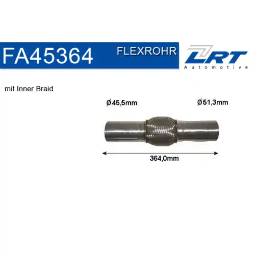 LRT Flexrohr, Abgasanlage FA45364 Geprüft