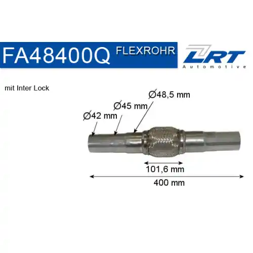 LRT Flexrohr, Abgasanlage FA48400Q Kostenloser Versand