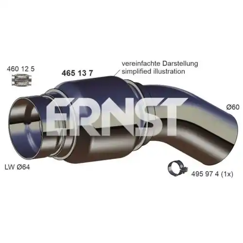 ERNST Flexrohr, Abgasanlage 465137 Kostenloser Versand