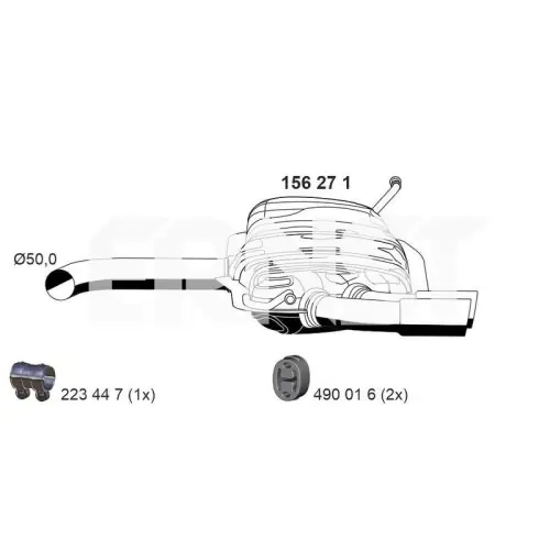 Bestseller ERNST Endschalldämpfer 156271
