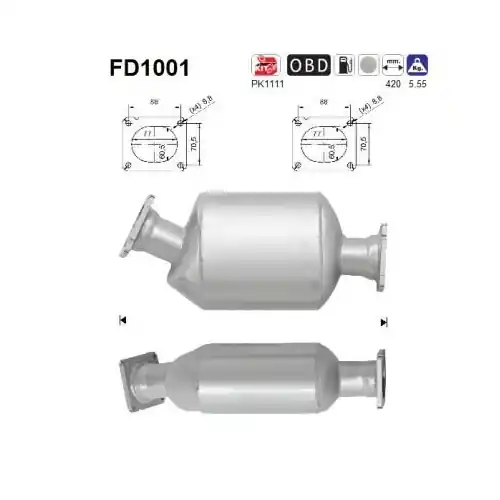 Jetzt Bestellen AS Ruß-/Partikelfilter, Abgasanlage FD1001