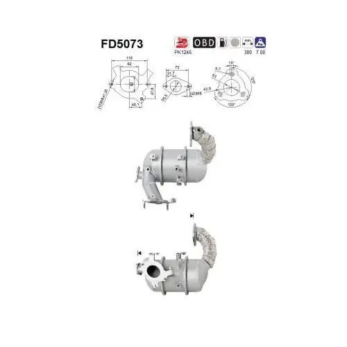 Sonderangebot AS Ruß-/Partikelfilter, Abgasanlage FD5073