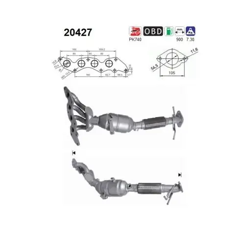 Sonderangebot AS Katalysator 20427