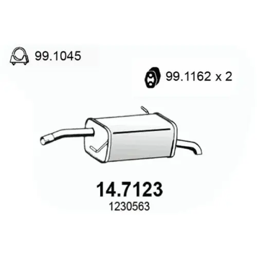 Wochenendangebot ASSO Endschalldämpfer 14.7123