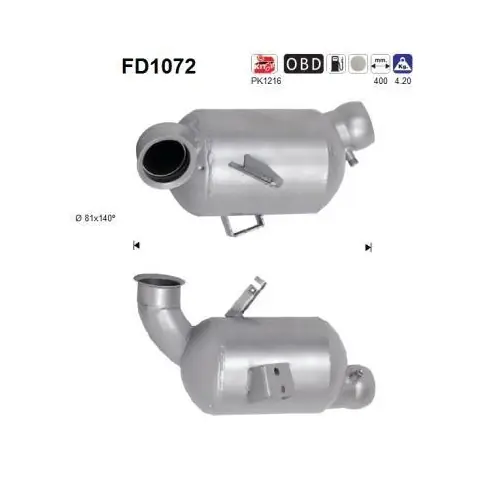 AS Ruß-/Partikelfilter, Abgasanlage FD1072 Neu Im Sortiment