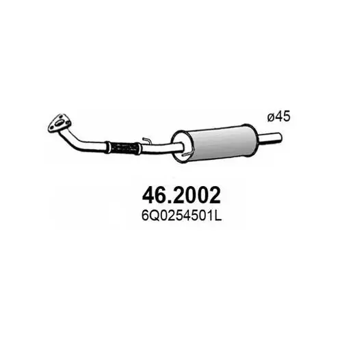 Günstig ASSO Vorschalldämpfer 46.2002