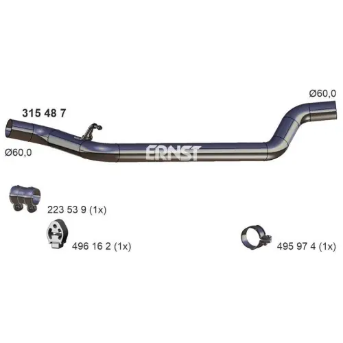 ERNST Abgasrohr 315487 Bestpreis