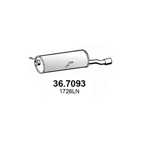Bestpreis ASSO Endschalldämpfer 36.7093