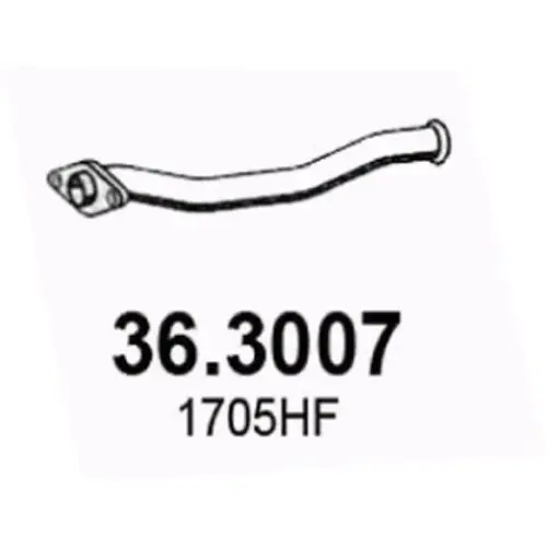 Geprüft ASSO Abgasrohr 36.3007