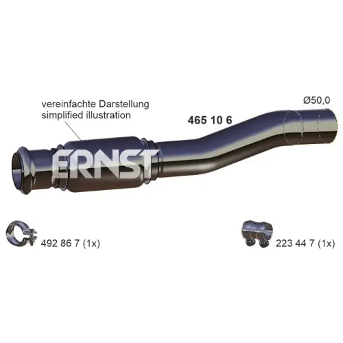 ERNST Abgasrohr 465106 Must-Have