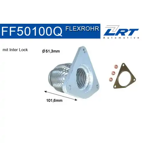 Abverkauf LRT Reparaturrohr, Katalysator FF50100Q