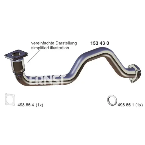 ERNST Abgasrohr 153430 Finale Aktion