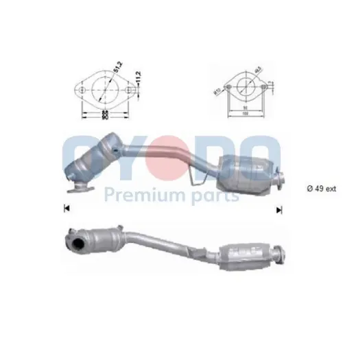 Oyodo Katalysator 10N0050-OYO Mega-Angebot