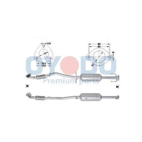 Oyodo Ruß-/Partikelfilter, Abgasanlage 20N0120-OYO Super-Preis