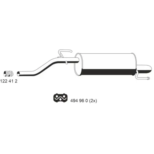 Zertifiziert ERNST Endschalldämpfer 012171