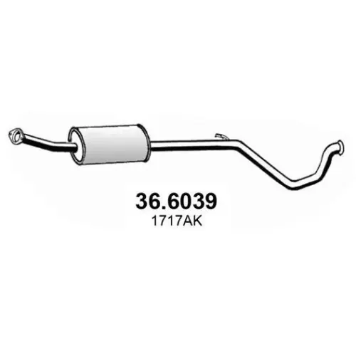 ASSO Mittelschalldämpfer 36.6039 Kostenloser Rückversand