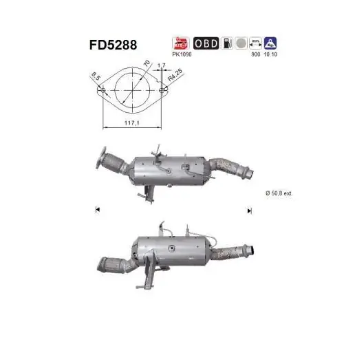 Meistverkauft AS Ruß-/Partikelfilter, Abgasanlage FD5288